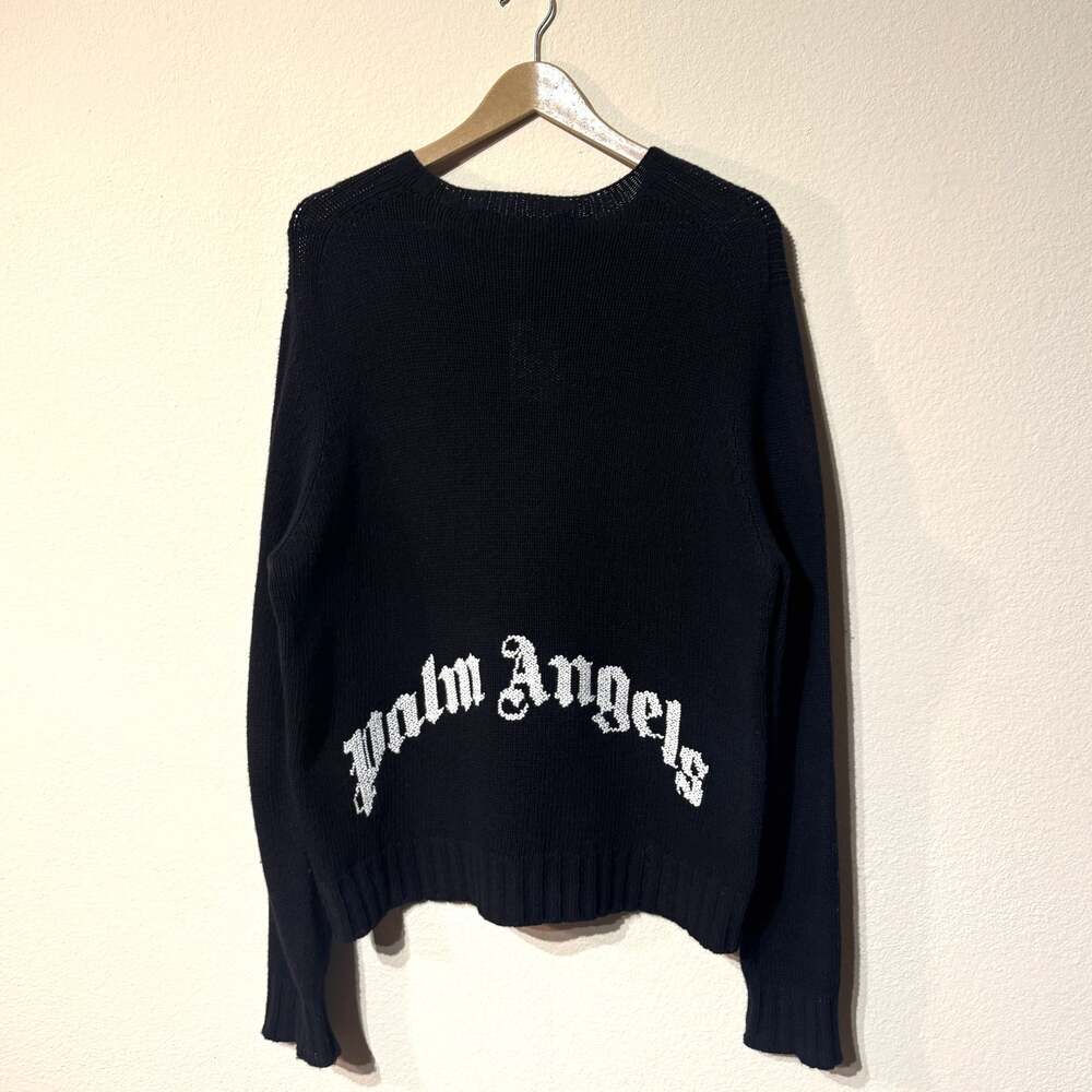 Palm Angels Curved Logo Knit Sweater W Original Tags Sz XS / S